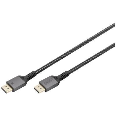 Digitus DisplayPort Anschlusskabel DisplayPort Stecker 2 m Schwarz DB-340201-020-S vergoldete Steckkontakte