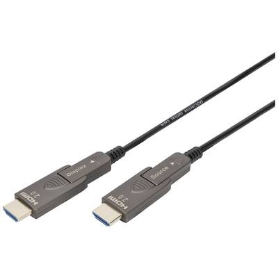 Digitus HDMI Anschlusskabel HDMI-A Stecker 15 m Schwarz AK-330127-150-S vergoldete Steckkontakte HDMI-Kabel