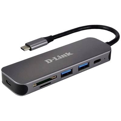 D-Link DUB-2325/E 5 Port USB-C® (USB 3.2 Gen 2) Multiport Hub Anthrazit