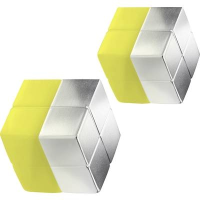 Sigel Superdym-Magnete, 20mm x 10mm x 20mm, extra stark, silber, BA704, (2 Stück)