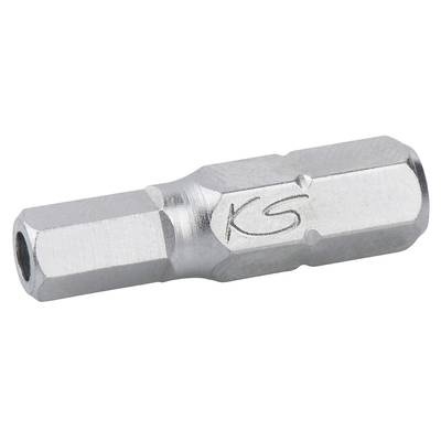 KS Tools 1/4'' Bit Innensechskant mit Stirnlochbohrung, Zollmaße 1/4 '', ab 90 Stk