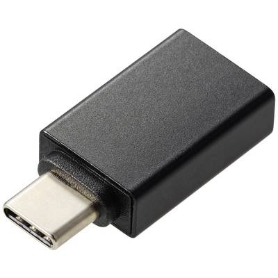 Renkforce USB-Adapter USB 3.2 Gen1 (USB 3.0 / USB 3.1 Gen1) USB-C® Stecker, USB-A Buchse 0.00 m Schwarz