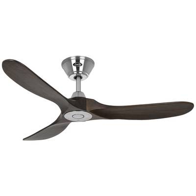 Deckenventilator Eco Genuino 122 chrom/nussbaum