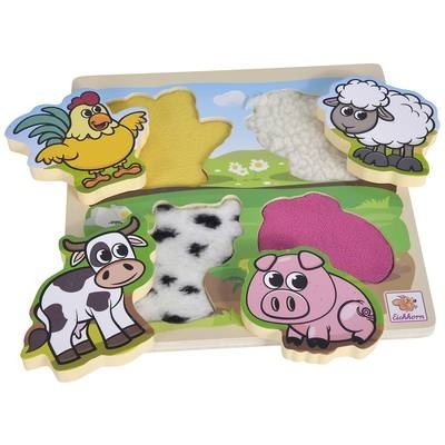 Eichhorn Fühl-Puzzle mit Stoff, 5-teilig