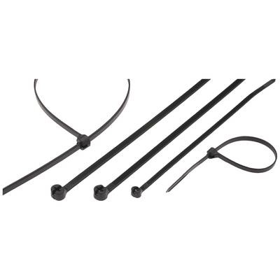 Helukabel 91071-1000 TY244MX Kabelbinder mit Stahlzunge 368 mm 3.6 mm mit Metallzunge, UV-stabilisiert 1000 St.