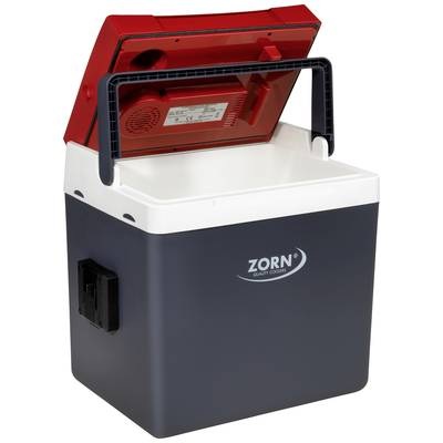 ZORN Cooler Z 26 LNE PX Kühlbox & Heizbox EEK: E (A - G) Thermoelektrisch 230 V, 12 V Weiß-Rot, Grau 25 l