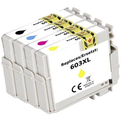 Renkforce Tintenpatrone ersetzt Epson 603XL (C13T03A64510) Kompatibel Kit Schwarz, Cyan, Magenta, Gelb