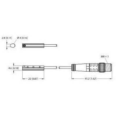 Turck Magnetfeldsensor NPN BIM-UNC-AN6X-0.3-PSG3M