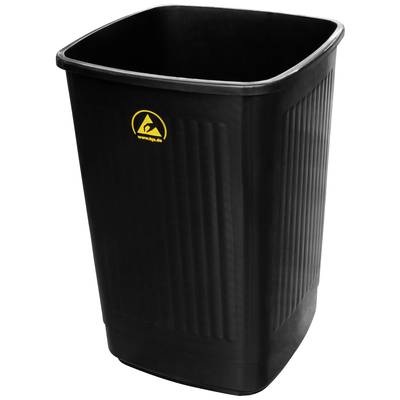 BJZ A-34058 ESD Papierkorb 50 l (B x H x T) 360 x 650 x 360 mm Kunststoff Schwarz 1 St.