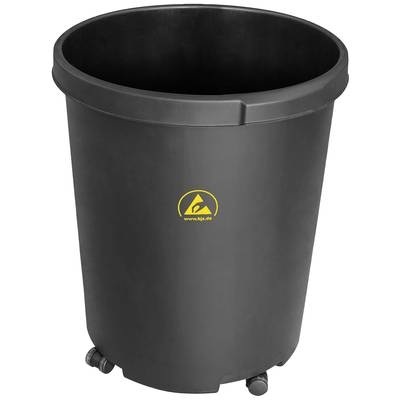 BJZ A-35715 ESD Papierkorb 50 l (Ø x H) 430 mm x 490 mm Kunststoff Schwarz 1 St.