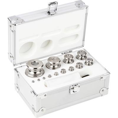 Kern Gewichtsatz 354-066, OIML-Klasse M2, Nennwert 1 g - 1 kg, Knopf, Edelstahl feingedreht, im Aluminiumetui