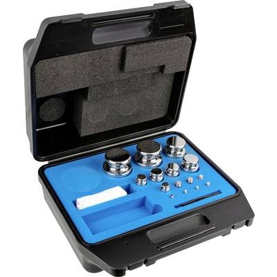 Kern Gewichtsatz 304-074, OIML-Klasse E1, Nennwert 1 g - 2 kg, Knopf, Edelstahl poliert, im Kunststoffkoffer