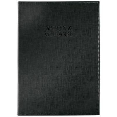 Sigel Speisekarten-Mappe SM131 Schwarz 1 St.