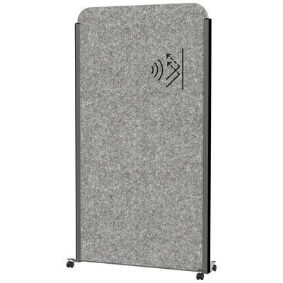 Mobiles MAUL Stellwandsystem MAULcocoon Akustik, B 1000 x H 1800 mm, dunkelgraue Oberfläche, anthrazit