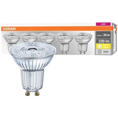 OSRAM LED-Reflektor GU10 2,6W 2.700K 230lm 36° 5er