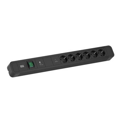 Bachmann 350021 Steckdosenleiste Schwarz 1 St.