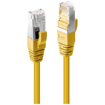 LINDY 47861 RJ45 Netzwerkkabel, Patchkabel CAT 6a S/FTP 0.50 m Gelb 1 St.