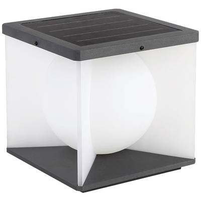 V-TAC Solar-Gartenleuchte VT-7655 23351 LED Warmweiß Dunkelgrau