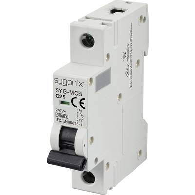 Sygonix SY-6440986 SYG-MCB 1P/C25/6KA Leitungsschutzschalter 1polig 25 A 240 V/AC