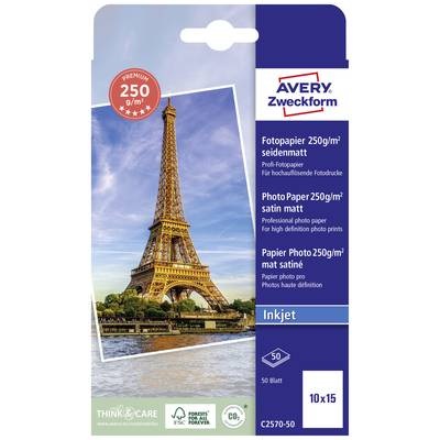 Avery-Zweckform C2570-50 C2570-50 Fotopapier 10 x 15 cm 250 g/m² 50 Blatt Seidenmatt
