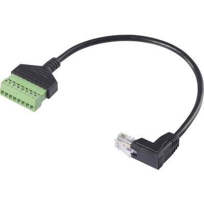 Renkforce USB-Adapter RJ45 30 cm Schwarz PVC-Mantel RF-6443974
