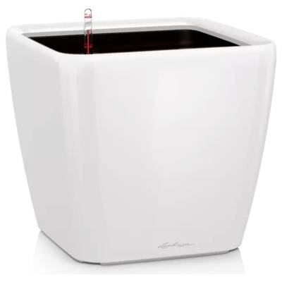 Lechuza - 4er-Set Blumenkästen mit Integriertem Bewässerungssystem Quadro Premium 28 LS - Weiss