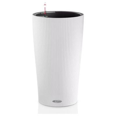 Lechuza - 3er-Set Blumenkästen mit Integriertem Bewässerungssystem Cilindro Color 23 - Weiss