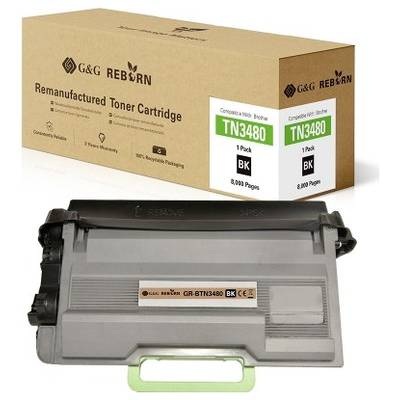 G&G Toner ersetzt Brother TN-3480 Kompatibel Schwarz 8000 Seiten Reborn remanufactured 21179