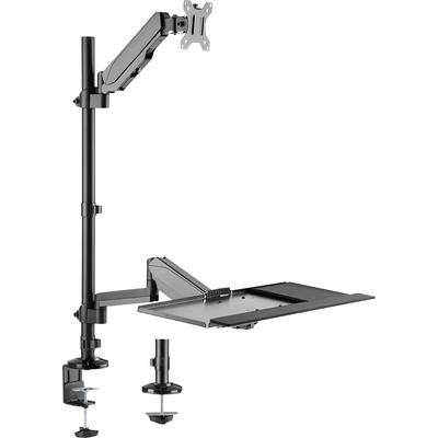 My Wall HL63L 1 Stück Monitor-Tischhalterung 43,2 cm (17) - 81,3 cm (32) Schwarz Höhenverstellbar, Neigbar, Schwenkbar,