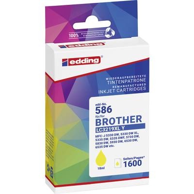 Edding Druckerpatrone ersetzt Brother LC3219XLY Kompatibel Gelb EDD-586 18-586-01