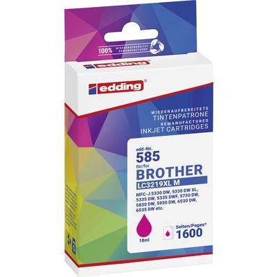 Edding Druckerpatrone ersetzt Brother LC3219XLM Kompatibel Magenta EDD-585 18-585-01