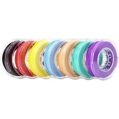 Toybox PF_250DBN_CBT Deluxe Food Bundle Filament-Paket PLA 1.75 mm Schwarz, Rot, Gelb, Himmelblau, Hellorange, Grün,