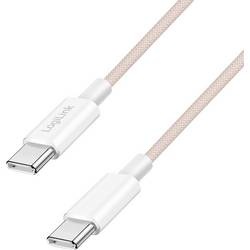 LogiLink USB-C® Kabel USB 2.0 USB-C® Stecker 1.5 m Rosa CU0345