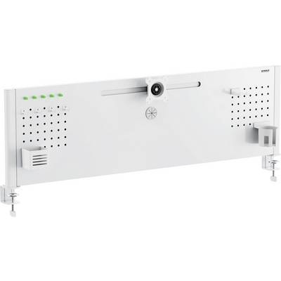 SpeaKa Professional Monitor-Tischhalterung SP-B25-02 Monitor + Organizer Board 1 Display(s) Weiß (matt) Starr