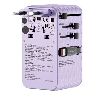 Verbatim 30188 Reiseadapter Charge ?n? Travel
