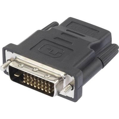 Renkforce HDMI / DVI Adapter [1x HDMI-Buchse - 1x DVI-Stecker 24+1pol.] Schwarz