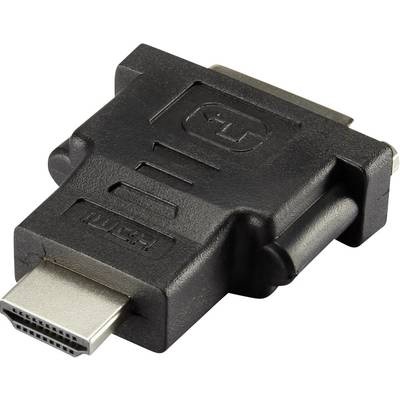Renkforce HDMI / DVI Adapter [1x HDMI-Stecker - 1x DVI-Buchse 24+1pol.] Schwarz