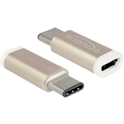 Delock USB 2.0 Adapter [1x USB-C™ Stecker - 1x USB 2.0 Buchse Micro-B] 65677