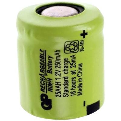 GP Batteries GP25AAH Spezial-Akku 1/3 AA Flat-Top NiMH 1.2 V 250 mAh