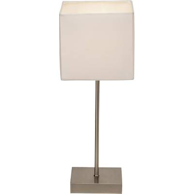 Tischlampe LED E14 40 W EEK: abhängig v. Leuchtmittel (A++ - E) Brilliant Aglae 94873/05 Weiß, Chrom (satiniert)