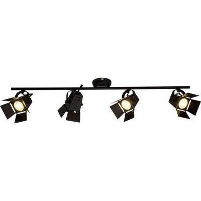 Movie - moderne LED-Spot-Deckenleuchte, schwarz