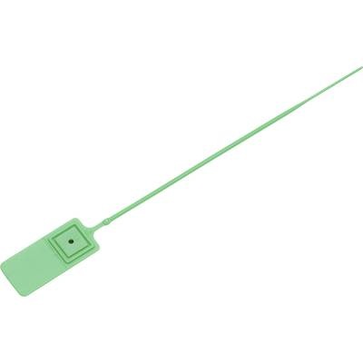 TRU COMPONENTS Kabelbinder-Plombe 140 mm Grün mit stufenloser Verstellung 1 St.