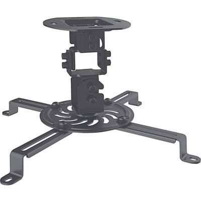 Manhattan Beamer-Deckenhalterung Neigbar+Schwenkbar Boden-/Deckenabstand (max.): 15 cm Schwarz