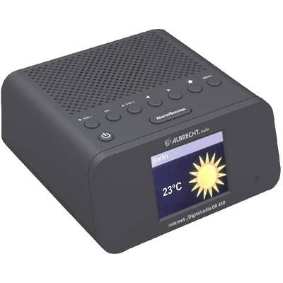 Albrecht DR 450 Internet Radiowecker Internetradio Schwarz