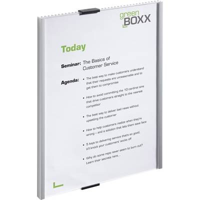 DURABLE Infotafel in Rippenoptik mit Acrylplatte DIN A4, BxH 210 x 297 mm, VE 2 Stk