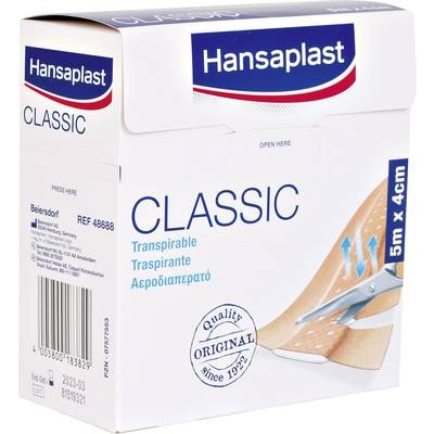 1556520 Hansaplast CLASSIC Standard Pflaster (L x B) 5 m x 4 cm