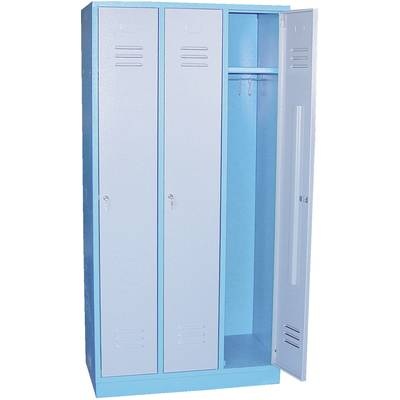 Aerotec Garderobenschrank 20142026 Spint III (B x H x T) 890 x 1800 x 500 mm Metall (pulverbeschichtet) Blau (RAL 5015),