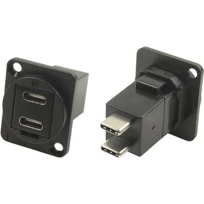 XLR Adapter USB-C™ Buchse auf USB-C™ Stecker Adapter, Einbau Cliff Inhalt: 1 St.