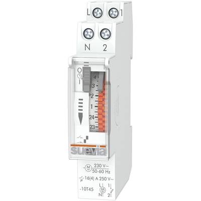 Suevia DinO One RD Hutschienen-Zeitschaltuhr analog 230 V/AC 16 (4) A/250 V