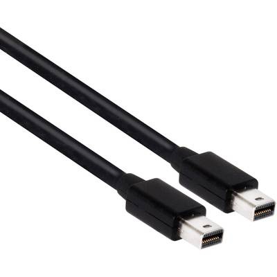 club3D Mini-DisplayPort Anschlusskabel [1x Mini-DisplayPort Stecker - 1x Mini-DisplayPort Stecker] 2 m Schwarz
